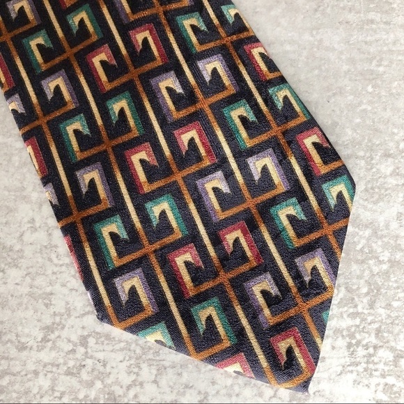 Pavia Italian Silk Men’s Patterned Tie - Picture 7 of 7
